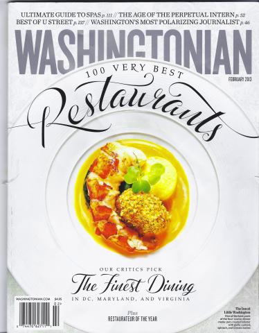 Washingtonian 100 Very Best Restaurants 2013